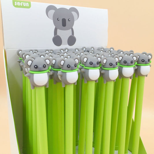 2 pcs/lot 0.5 mm Koala Bear Animal Gel Pen Signature Pen Escolar Papelaria School Gift-Gadget