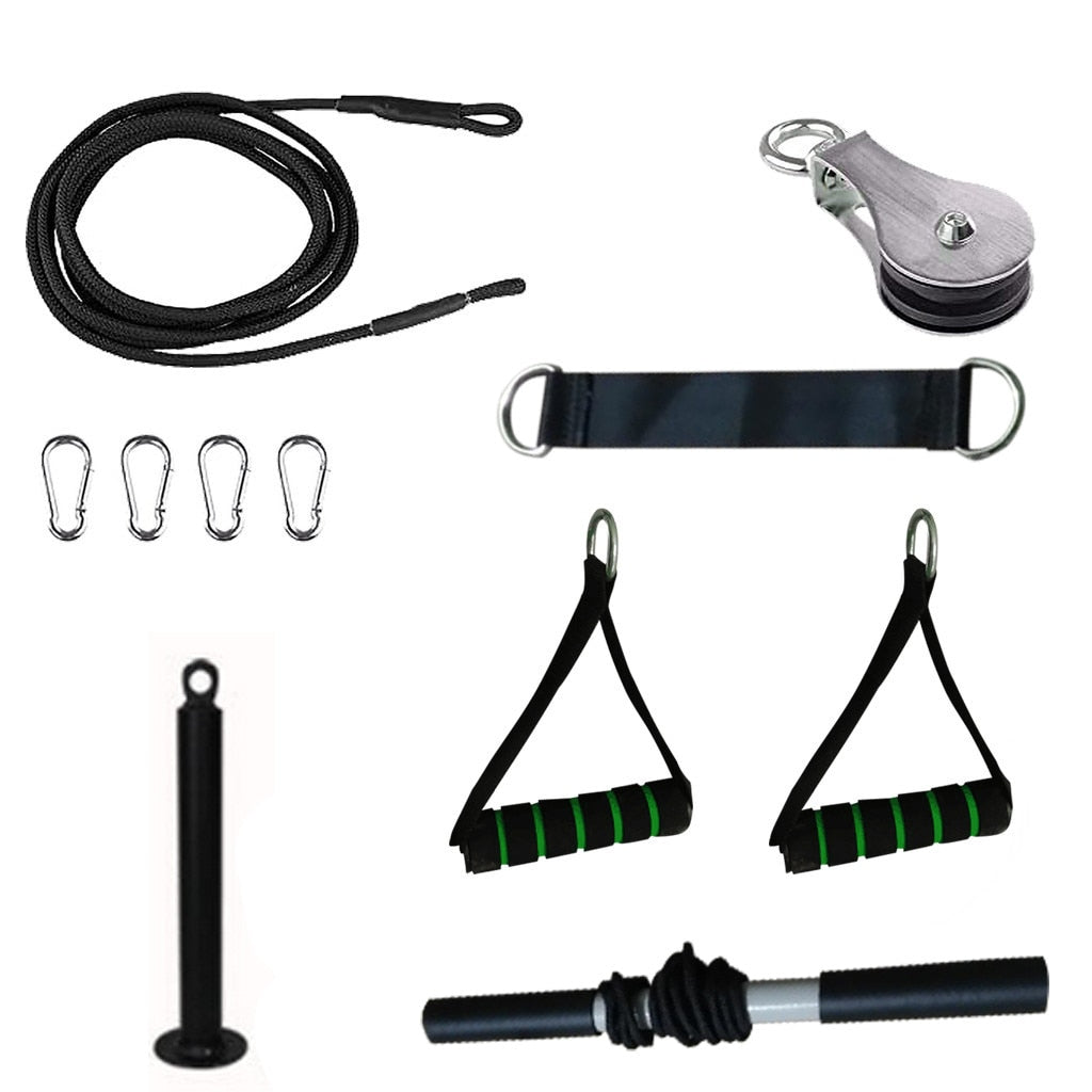 Fitness Diy Pulley Cable Gym Workout Equipment