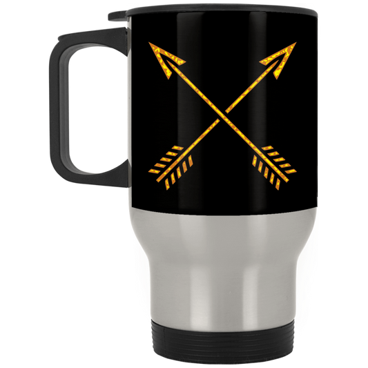Buffalo Soldiers-Silver Stainless Travel Mug