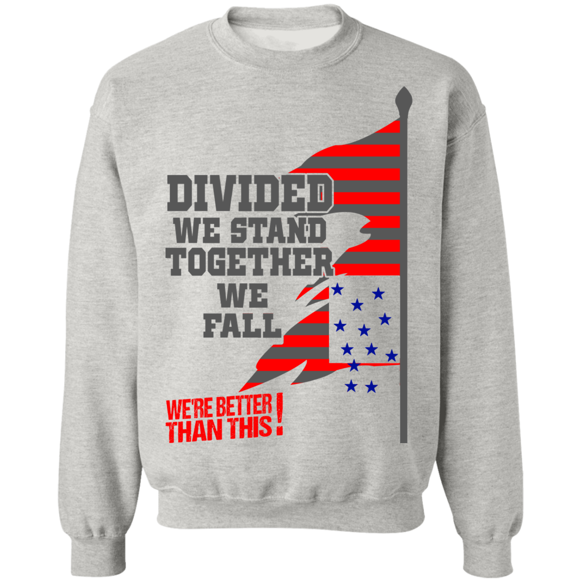 Divided- Crewneck Pullover Sweatshirt  8 oz.-men's
