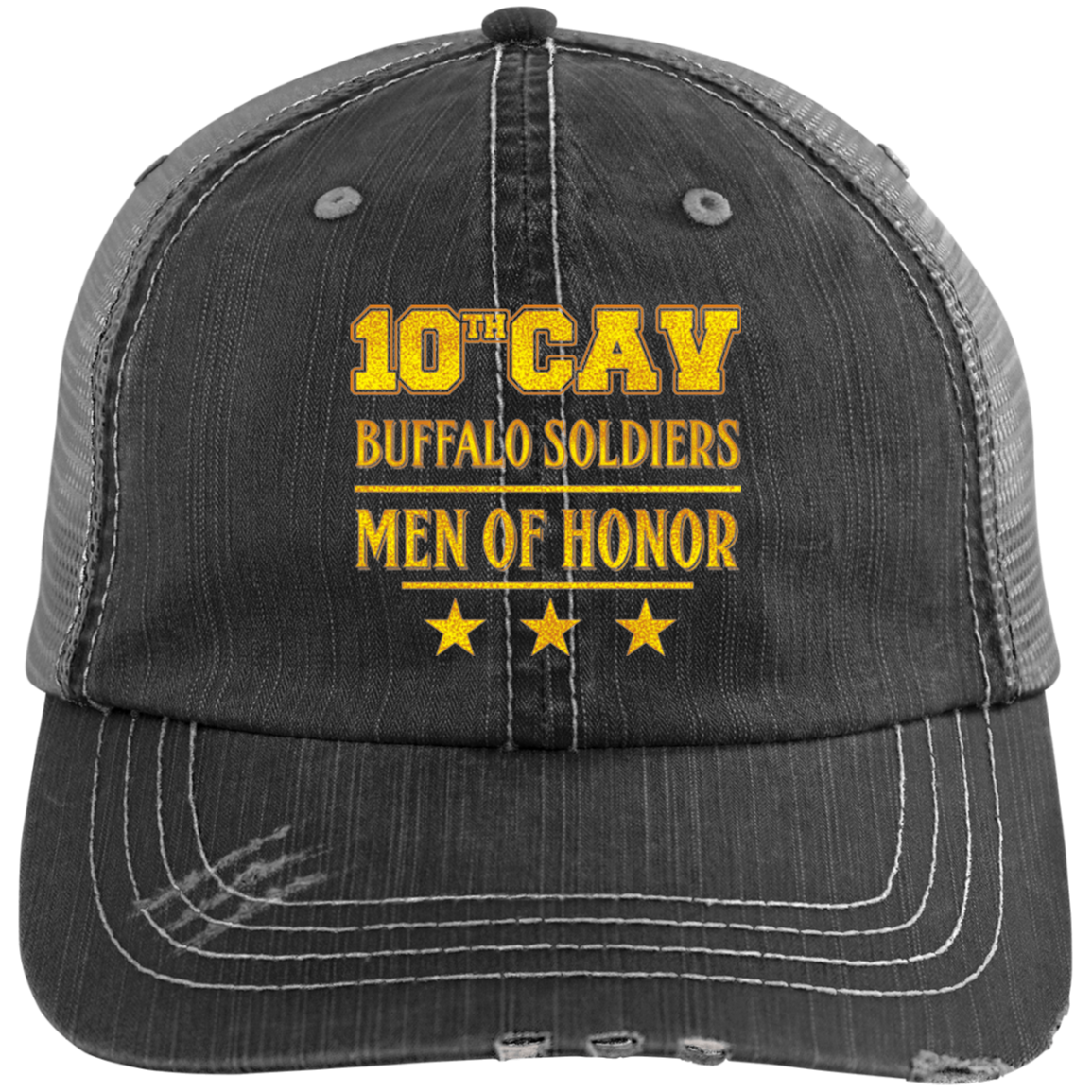 Distressed Unstructured Buffalo Soldier Cap-men's