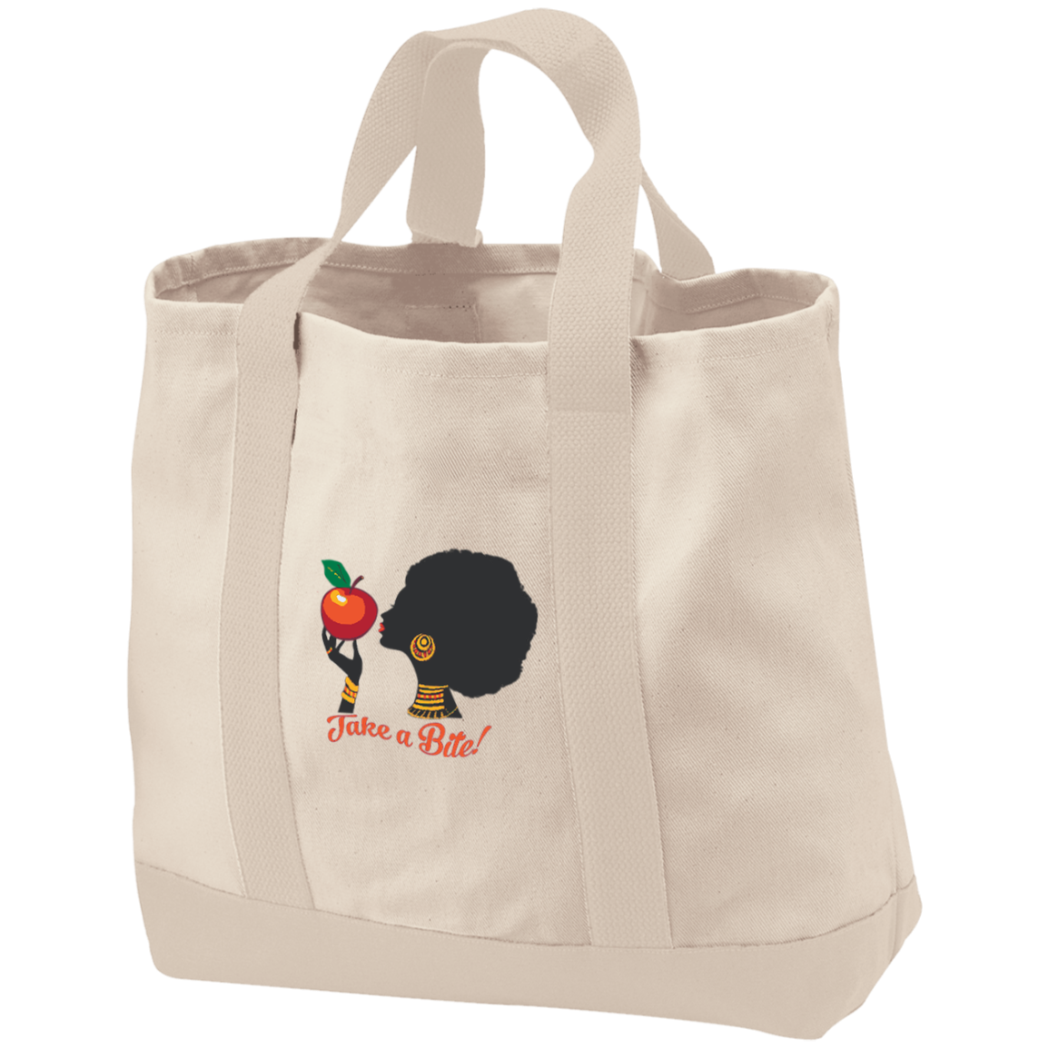 B400 Port & Co. 2-Tone Shopping Tote- womens bag