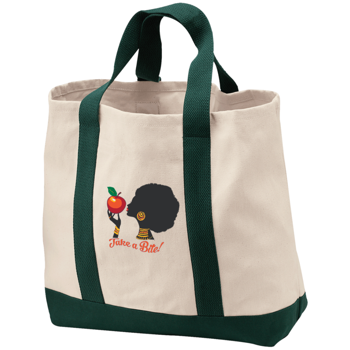 B400 Port & Co. 2-Tone Shopping Tote- womens bag