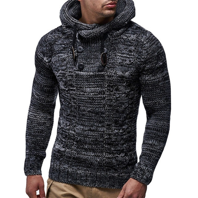 NaranjaSabor New Men's Hoodie 2020 Winter Men Warm Hooded Knitted Fashion Pullovers Sweatshirt Male Casual Brand Clothing N632