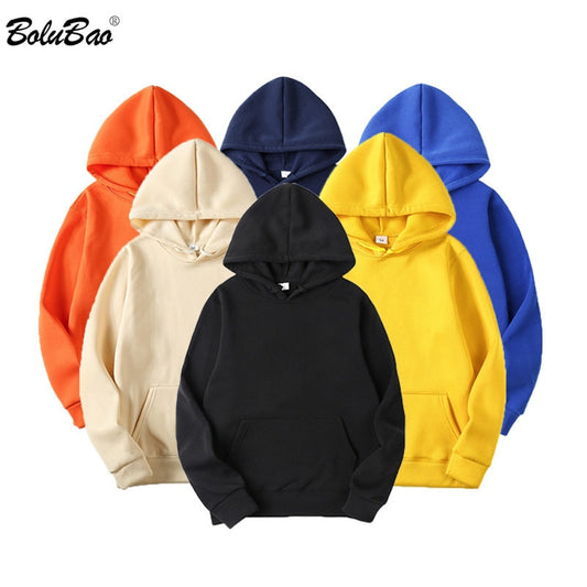 BOLUBAO Fashion Brand Men's Hoodies Spring Autumn Male Casual Hoodies Solid Color Hoodies Sweatshirt-men's