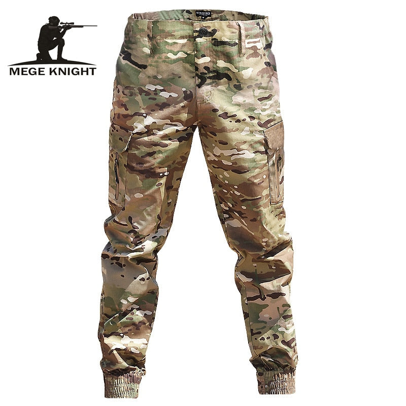 Men Fashion Streetwear Casual Camouflage Jogger Pants Tactical Military Trousers- Men 's Wear