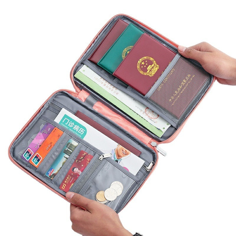 Travel Passport Cover Waterproof Passport holder Holder Multi-Function ID Document Wallet Organizer  Credit Card Accessories