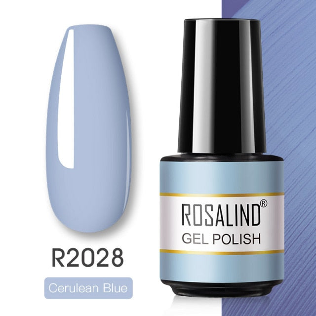 ROSALIND Gel Polish 7ML Gel Varnishes All For Manicure Nails Art Soak Off Base Top Coat Semi Permanent Glitter Gel Nail Polish