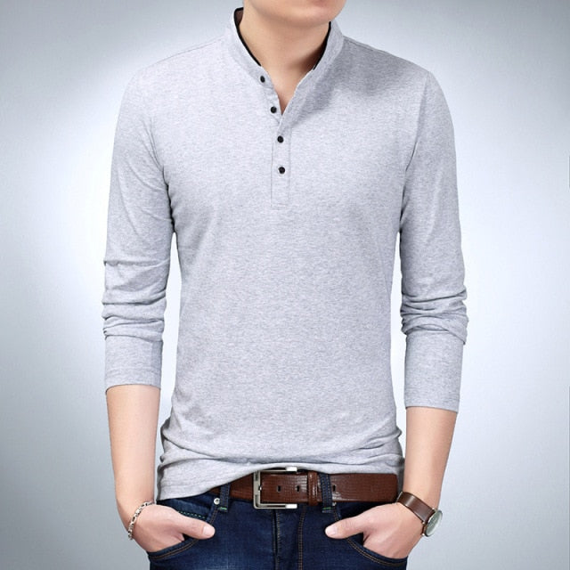 Thick Korean version of the fake two men's sweater collar collar sweater shirt-men's