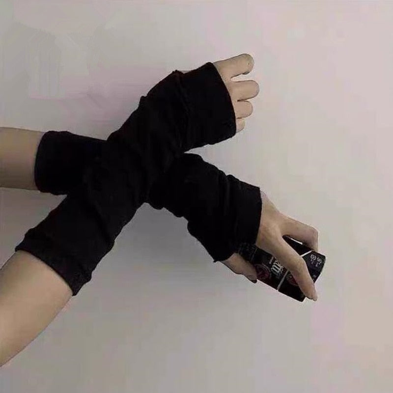 Anime Glove Cosplay Darkly Ninja Mitten Oversleeve Man Women Fashion Sun Block Keep Warm Cuff
