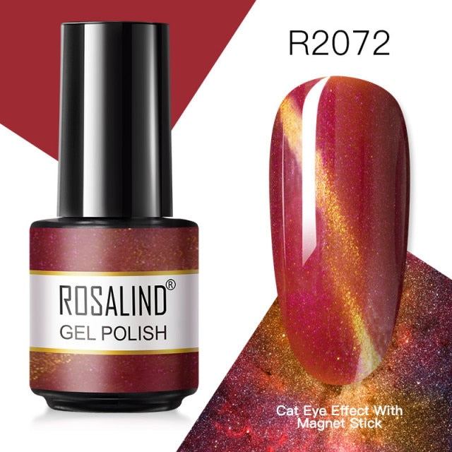 ROSALIND Gel Polish 7ML Gel Varnishes All For Manicure Nails Art Soak Off Base Top Coat Semi Permanent Glitter Gel Nail Polish