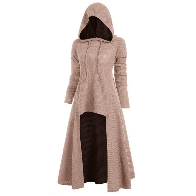 Hooded Dress Middle Ages Renaissance Halloween Hunter Archer Cosplay Costumes Vintage Medieval Carnival Party Vestido