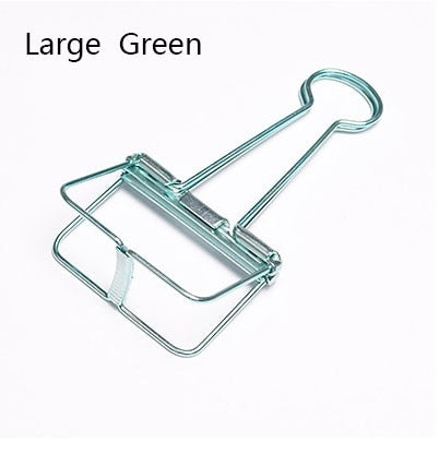 Cute Kawaii Colorful Metal Paper Clips Binder Clip For Photo Message Ticket File -Gadget