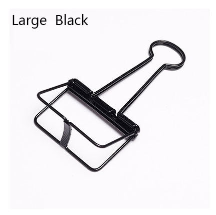 Cute Kawaii Colorful Metal Paper Clips Binder Clip For Photo Message Ticket File -Gadget