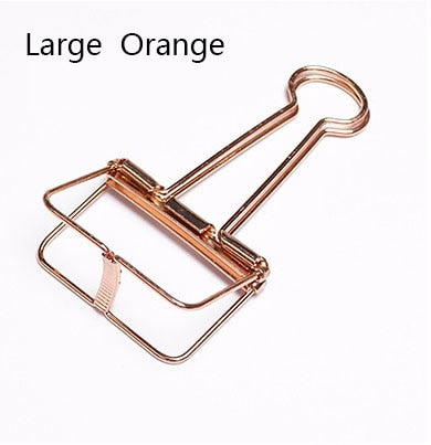 Cute Kawaii Colorful Metal Paper Clips Binder Clip For Photo Message Ticket File -Gadget