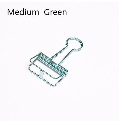 Cute Kawaii Colorful Metal Paper Clips Binder Clip For Photo Message Ticket File -Gadget