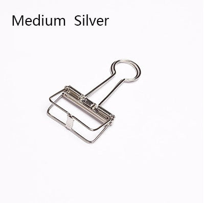 Cute Kawaii Colorful Metal Paper Clips Binder Clip For Photo Message Ticket File -Gadget