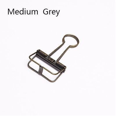 Cute Kawaii Colorful Metal Paper Clips Binder Clip For Photo Message Ticket File -Gadget