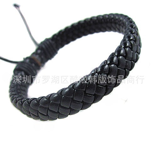 Men ,Women#39;s Wrap Braided Leather Bracelet-Unisex